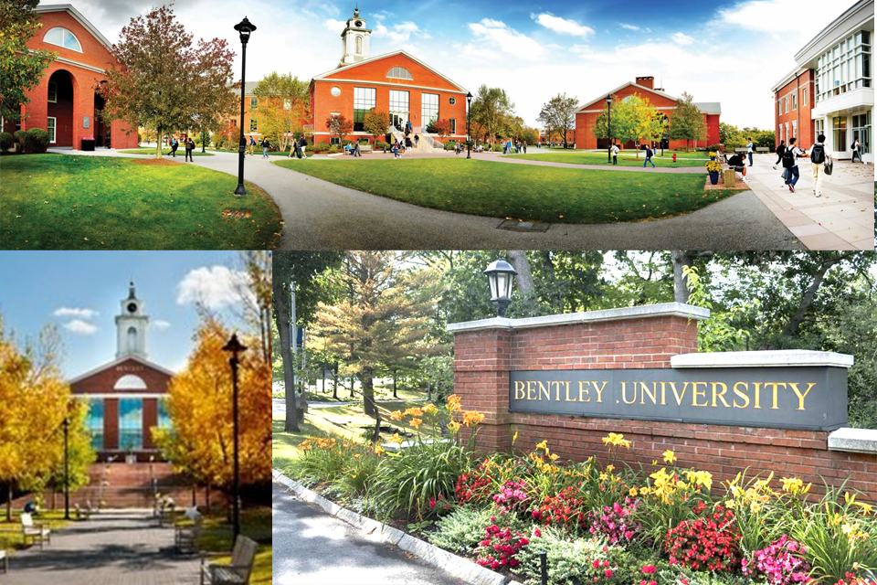 montage of Bentley University, Boston